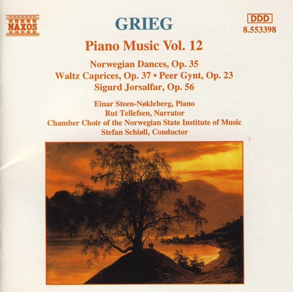 Edvard Grieg - Einar Steen-Nøkleberg, Rut Tellefsen, Chamber Choir Of The Norwegian State Institute Of Music, Stefan Schiøll - Piano Music Vol. 12 (CD, Album) (Near Mint (NM or M-))