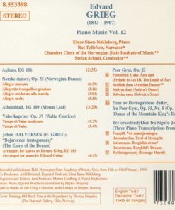 Alternative view of Edvard Grieg - Einar Steen-Nøkleberg, Rut Tellefsen, Chamber Choir Of The Norwegian State Institute Of Music, Stefan Schiøll - Piano Music Vol. 12 (CD, Album) (Near Mint (NM or M-))