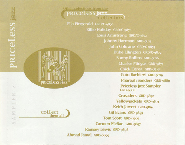 Various - Priceless Jazz Sampler 2 (CD, Smplr) (Near Mint (NM or M-)) - Image 3