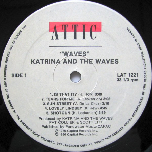 Katrina And The Waves - Waves (LP, Album) (Mint (M)) - Image 3