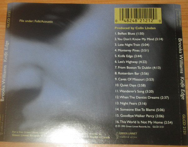 Brooks Williams (2) - Knife Edge (CD, Album) (Near Mint (NM or M-)) - Image 3