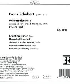 Alternative view of Franz Schubert - Christian Elsner, Henschel Quartett - Winterreise (For Tenor & String Quartet) (CD, Album) (Near Mint (NM or M-))