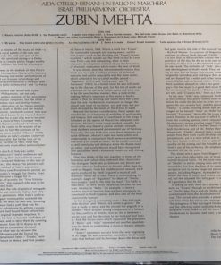 Alternative view of Leontyne Price, Israel Philharmonic Orchestra, Zubin Mehta - Leontyne Price Sings Verdi - Aida, Otello, Ernani, Un Ballo In Maschera (LP, Album) (Mint (M))