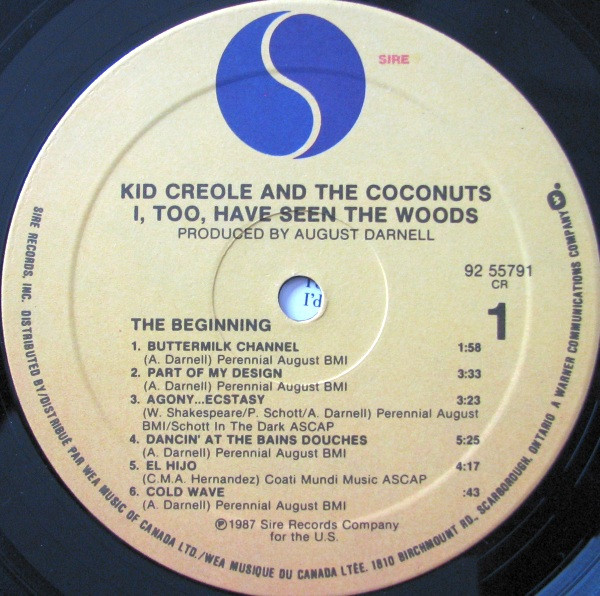 Kid Creole And The Coconuts - I, Too, Have Seen The Woods (LP, Album) (Mint (M)) - Image 3