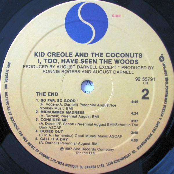 Kid Creole And The Coconuts - I, Too, Have Seen The Woods (LP, Album) (Mint (M)) - Image 4
