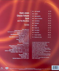 Alternative view of Hank Jones Meets Cheick Tidiane Seck And The Mandinkas - Sarala (2xLP, Album, RE) (Mint (M))