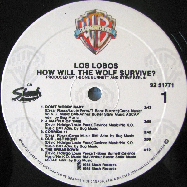 Los Lobos - How Will The Wolf Survive? (LP, Album) (Mint (M)) - Image 3