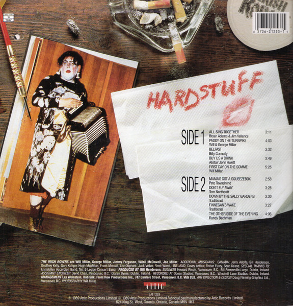 The Irish Rovers - Hardstuff (LP, Album) (Mint (M)) - Image 2