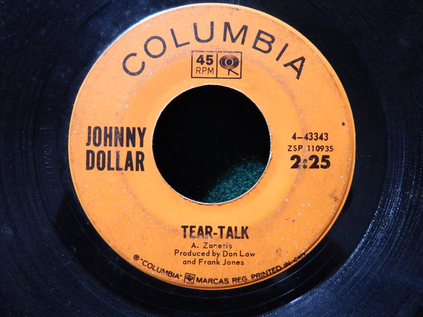 Johnny Dollar - Tear-Talk / Big Red (The Hound) (7", Single) (Very Good (VG)) - Image 2