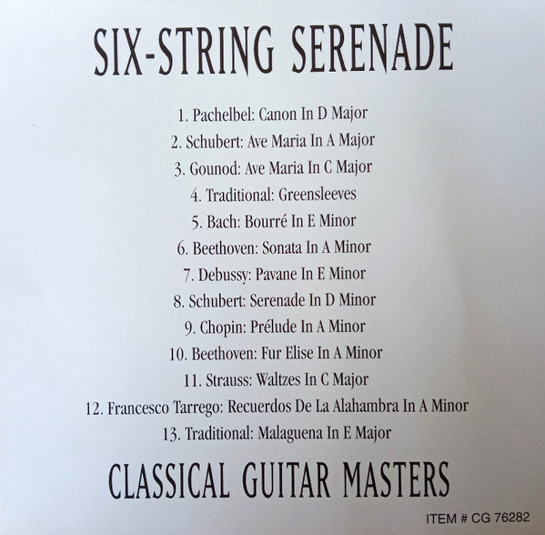 The Northstar Singers And Musicians - Classical Guitar Masters - Six-String Serenade (CD) (Near Mint (NM or M-)) - Image 4