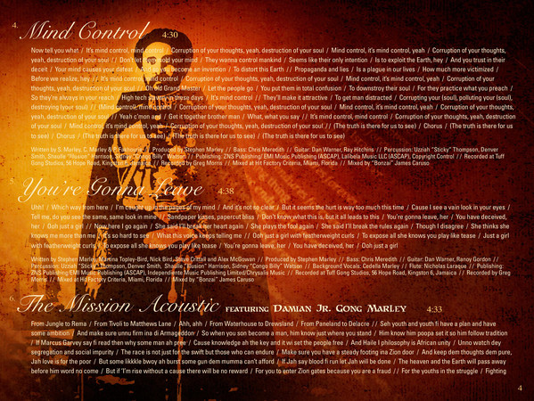 Stephen Marley - Mind Control Acoustic (CD, Album) (Near Mint (NM or M-)) - Image 5