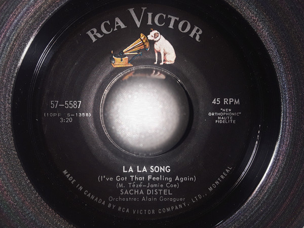 Sacha Distel - La La Song (7") (Very Good Plus (VG+))