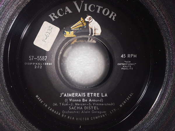Sacha Distel - La La Song (7") (Very Good Plus (VG+)) - Image 2