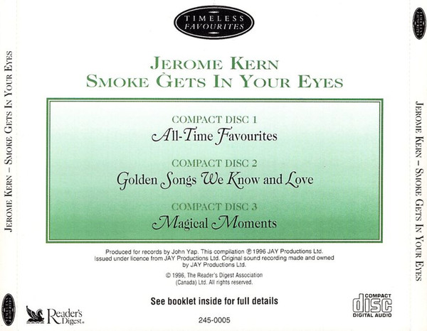 Jerome Kern - Smoke Gets In Your Eyes (3xCD, Comp) (Near Mint (NM or M-)) - Image 2