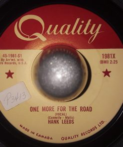 Hank Leeds (2) - One More For the Road (7") (Very Good Plus (VG+))