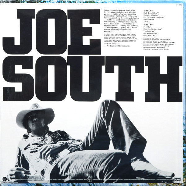 Joe South - Joe South (LP, Album) (Mint (M)) - Image 2