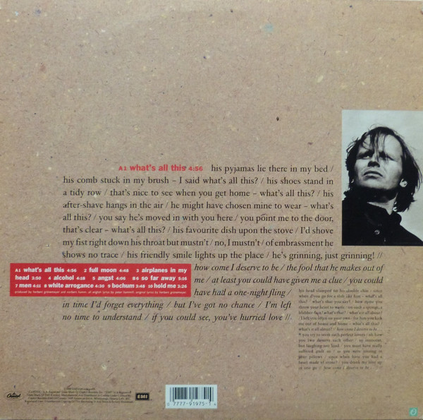 Herbert Grönemeyer - ? What's All This (LP, Album) (Mint (M)) - Image 2