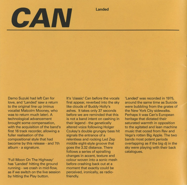 Can - Landed (SACD, Hybrid, Album, RE, RM) (Very Good Plus (VG+)) - Image 3