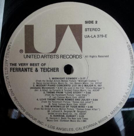 Ferrante & Teicher - The Very Best Of Ferrante & Teicher (LP, Comp, RE) (Mint (M)) - Image 3