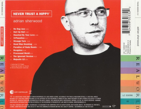 Adrian Sherwood - Never Trust A Hippy (CD, Album, Copy Prot.) (Near Mint (NM or M-)) - Image 5