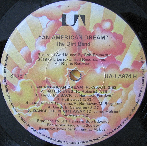 The Dirt Band - An American Dream (LP, Album) (Mint (M)) - Image 3