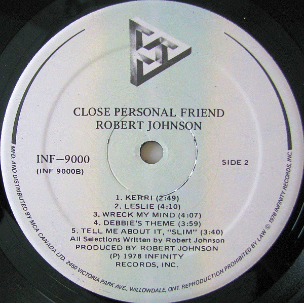 Robert Johnson (21) - Close Personal Friend (LP, Album) (Mint (M)) - Image 4