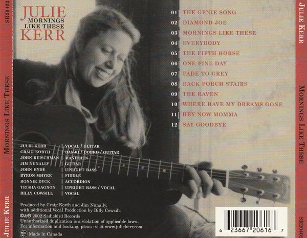 Julie Kerr - Mornings Like These (CD, Album) (Mint (M)) - Image 2