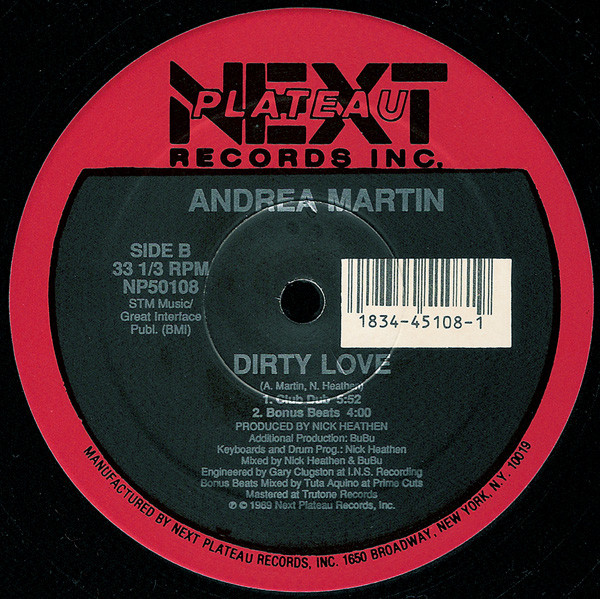 Andrea Martin - Dirty Love (12") (Mint (M)) - Image 2