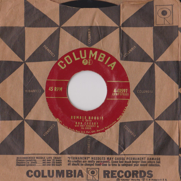 Don Cherry (2) - Band Of Gold / Rumble Boogie (7", Single) (Near Mint (NM or M-)) - Image 4