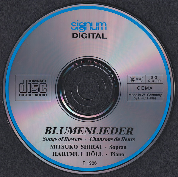 Mitsuko Shirai, Hartmut Höll - Blumenlieder - Songs Of Flowers - Chansons De Fleurs (CD, RE) (Near Mint (NM or M-)) - Image 3