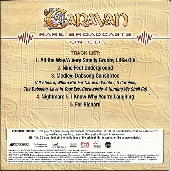 Caravan - Rare Broadcasts (CD, Album, RE + DVD-V, RE + Box, Comp, Unofficial) (Mint (M)) - Image 4
