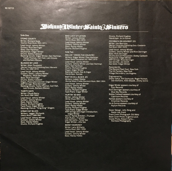 Johnny Winter - Saints & Sinners (LP, Album) (Mint (M)) - Image 5