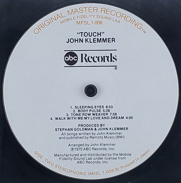 John Klemmer - Touch (LP, Album, Ltd, RE, RM) (Mint (M)) - Image 4