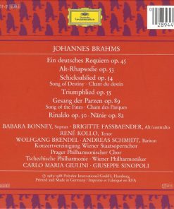Alternative view of Johannes Brahms - Werke Für Chor Und Orchester = Works For Chorus And Orchestra = Oeuvres Pour Choeur Et Orchestre (3xCD + Box, Comp, Sli) (Mint (M))