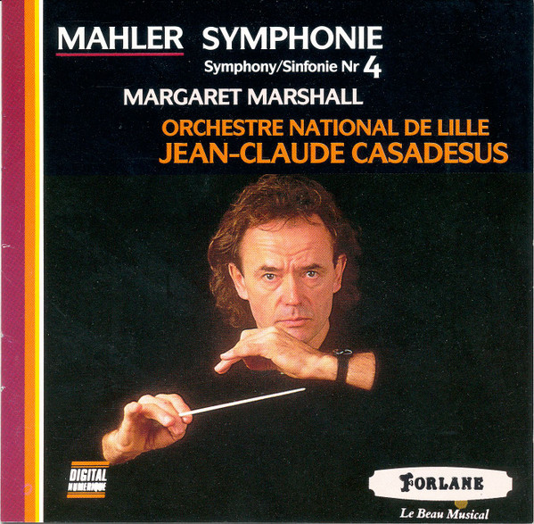 Gustav Mahler, Margaret Marshall, L'Orchestre National de Lille, Jean-Claude Casadesus - Symphony/Symphonie Nr 4 (CD, Album) (Near Mint (NM or M-))