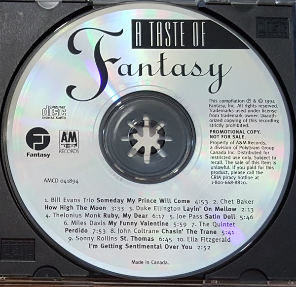 Various - A Taste Of Fantasy (CD, Comp, Promo) (Near Mint (NM or M-)) - Image 3