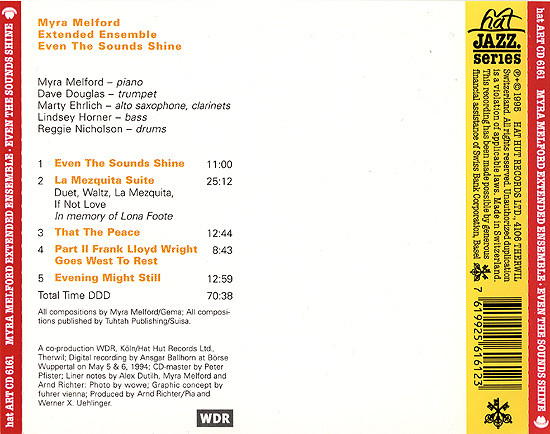 Myra Melford Extended Ensemble - Even The Sounds Shine (CD, Album) (Near Mint (NM or M-)) - Image 2