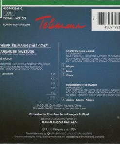 Alternative view of Georg Philipp Telemann, Jean-François Paillard - Tafelmusik (CD, Album) (Near Mint (NM or M-))