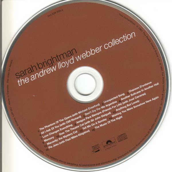 Sarah Brightman - The Andrew Lloyd Webber Collection (CD, Comp) (Near Mint (NM or M-)) - Image 4