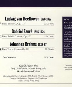 Alternative view of Ludwig Van Beethoven / Gabriel Fauré / Johannes Brahms - Gould Piano Trio - Trio In G, Op. 1/2 • Trio In D Minor, Op. 120 • Trio In C Minor, Op. 101 (CD) (Near Mint (NM or M-))