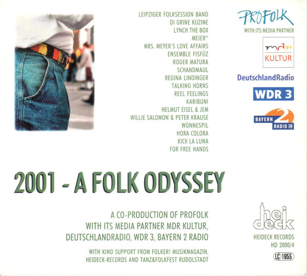 Various - 2001 - A Folk Odyssey (Folk/Song/World Music In Germany) (CD, Comp, Promo) (Near Mint (NM or M-)) - Image 2