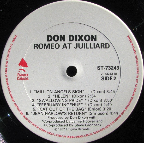 Don Dixon - Romeo At Julliard (LP, Album) (Mint (M)) - Image 4