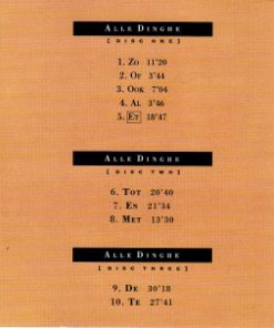 Alternative view of Wim Mertens - Alle Dinghe (3xCD, Album) (Near Mint (NM or M-))