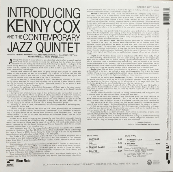 Kenny Cox And The Contemporary Jazz Quintet (2) - Introducing Kenny Cox And The Contemporary Jazz Quintet (LP, Album, RE, 180) (Mint (M)) - Image 3
