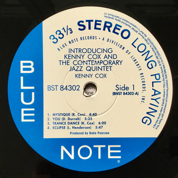 Kenny Cox And The Contemporary Jazz Quintet (2) - Introducing Kenny Cox And The Contemporary Jazz Quintet (LP, Album, RE, 180) (Mint (M)) - Image 4