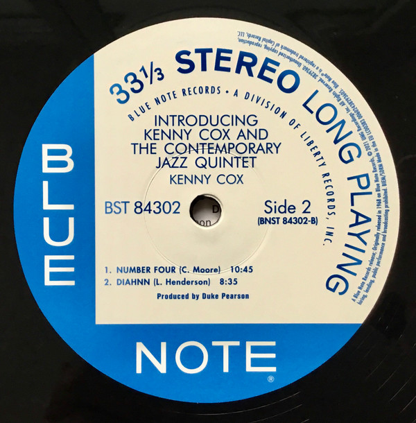 Kenny Cox And The Contemporary Jazz Quintet (2) - Introducing Kenny Cox And The Contemporary Jazz Quintet (LP, Album, RE, 180) (Mint (M)) - Image 5