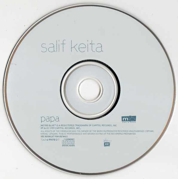 Salif Keita - Papa (CD, Album) (Near Mint (NM or M-)) - Image 3