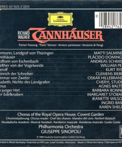 Alternative view of Richard Wagner - Placido Domingo · Cheryl Studer · Agnes Baltsa · Matti Salminen (2) · Andreas Schmidt (2) · Philharmonia Orchestra · Giuseppe Sinopoli - Tannhäuser (3xCD, Album + Box, Sli) (Near Mint (NM or M-))