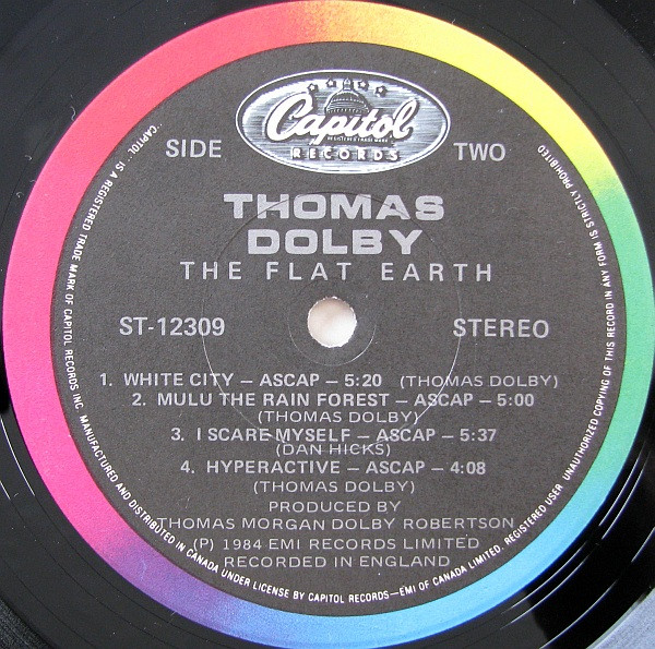 Thomas Dolby - The Flat Earth (LP, Album) (Mint (M)) - Image 4