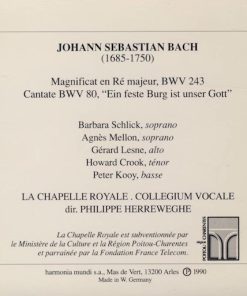 Alternative view of Johann Sebastian Bach - Barbara Schlick • Agnès Mellon • Gérard Lesne • Howard Crook • Peter Kooij • La Chapelle Royale • Collegium Vocale • Philippe Herreweghe - Magnificat BWV 243 (CD, Album) (Near Mint (NM or M-))